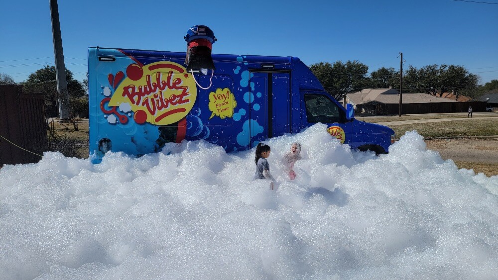 Bubble Truck Dallas Fort Worth | Fun Foam Birthday parties for All ages